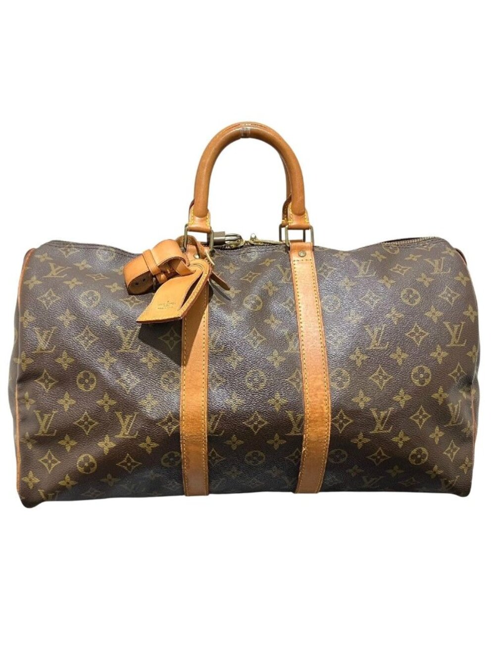 Louis Vuitton Keepall 50 Monogram Boston Bag Canvas